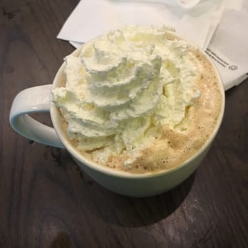 Starbucks - Grande Vanilla Latte with Origin Espresso and Whipped Cream. £2.90 - Coffee & Tea Near Me - Manchester, XGM