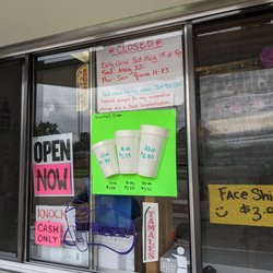 Snowy Sweet Treats - Cup sizes, notices, etc