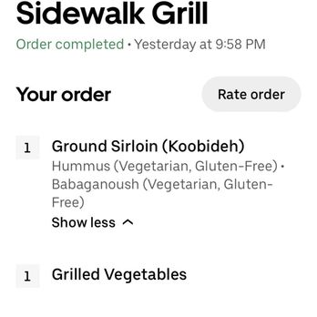 Sidewalk Grill - What we ordered - Mediterranean Near Me - Los Angeles, California Sidewalk Grill - What we ordered - Mediterranean Near Me - Los Angeles, California
