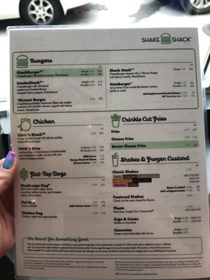 Menu photo 2 Shake Shack Thayer Street Providence, RI