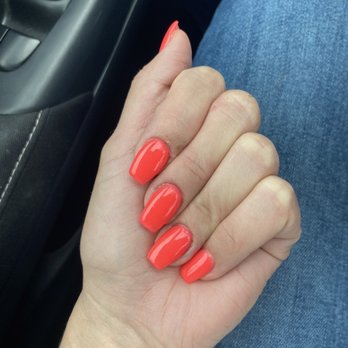 Happy Nails and Spa - Natural nail- coffin shape- most recent visit last week - Nail Salons Near Me - Middleton, Wisconsin