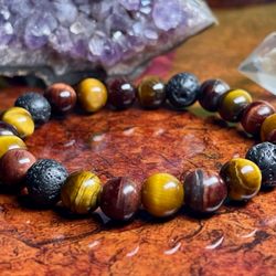 Silver Sky International - Lava stoen, Tiger's eye