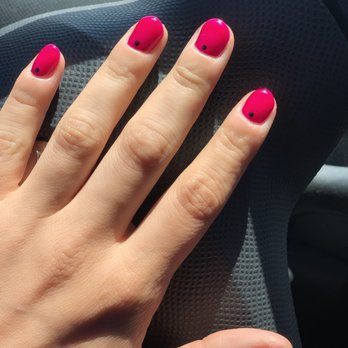 Lovely Nails Studio - Gel manicure with a dot detail - Nail Salons Near Me - Lawndale, California Lovely Nails Studio - Gel manicure with a dot detail - Nail Salons Near Me - Lawndale, California