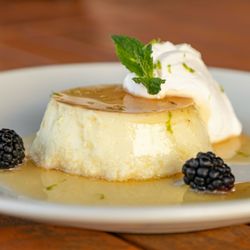 Casa De Onda - White chocolate & lime flan