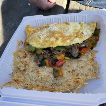 Art's Cafe - Vegetarian omelette with beef teriyaki - Diners Near Me - San Francisco, California Art's Cafe - Vegetarian omelette with beef teriyaki - Diners Near Me - San Francisco, California