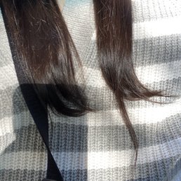 There's a whole piece of hair that's much longer than the rest. And I think it shows that more than one inch was cut off There's a whole piece of hair that's much longer than the rest. And I think it shows that more than one inch was cut off