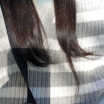 Thien's Hair Studio - There's a whole piece of hair that's much longer than the rest. And I think it shows that more than one inch was cut off - Hair Salons Near Me - Kirkland, Washington Thien's Hair Studio - There's a whole piece of hair that's much longer than the rest. And I think it shows that more than one inch was cut off - Hair Salons Near Me - Kirkland, Washington
