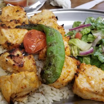 NYC Village Pizza - Chicken kabob platter (plus a super fresh large pita, not shown). Fantastic! - Pizza Near Me - Bethlehem, Pennsylvania NYC Village Pizza - Chicken kabob platter (plus a super fresh large pita, not shown). Fantastic! - Pizza Near Me - Bethlehem, Pennsylvania