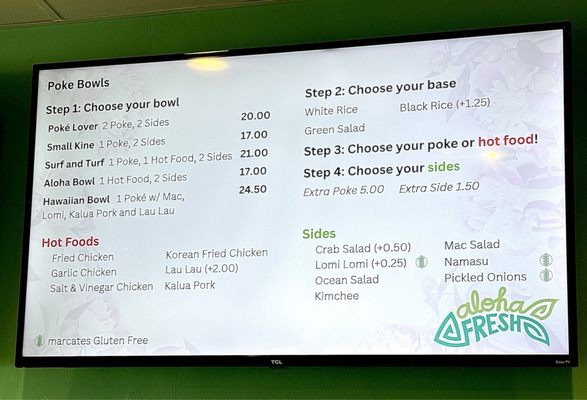 Menu photo 1 Aloha Fresh San Jose, CA