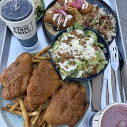 Battered Fish & Kaleslaw