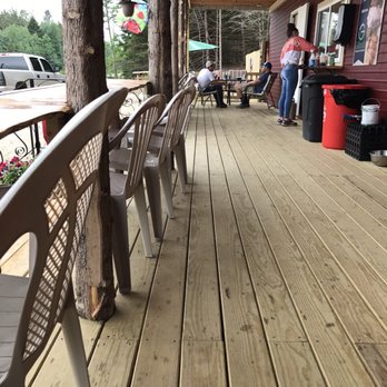 The Meadow's Take-out - Seating on left.  Counter to the right - Portuguese Near Me - Steuben, Maine
