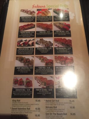 Menu photo 8 Sakura Japanese Steakhouse Williston, ND Menu photo 8 Sakura Japanese Steakhouse Williston, ND