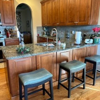 Godsey Supply Co - Omega Hollibrune Alder cabinets with Cambria Wentwood quartz tops - Building Supplies Near Me - Bristol, Tennessee Godsey Supply Co - Omega Hollibrune Alder cabinets with Cambria Wentwood quartz tops - Building Supplies Near Me - Bristol, Tennessee