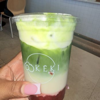 Keki - Strawberry matcha- add KEKI foam - Coffee & Tea Near Me - Sachse, Texas