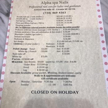 Alpha Spa Nails - Nail Salons Near Me - Livonia, Michigan Alpha Spa Nails - Nail Salons Near Me - Livonia, Michigan