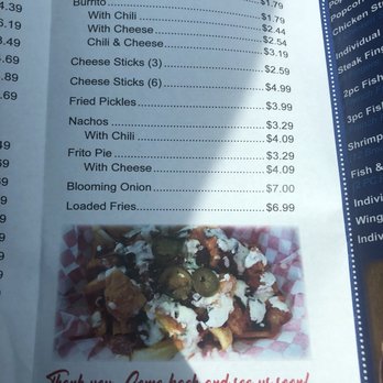 Dairy Treet - a menu for a restaurant - Burgers Near Me - Waldo, Arkansas
