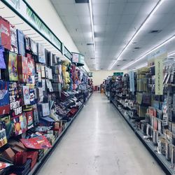 Fully stock shelves, neat and orderly