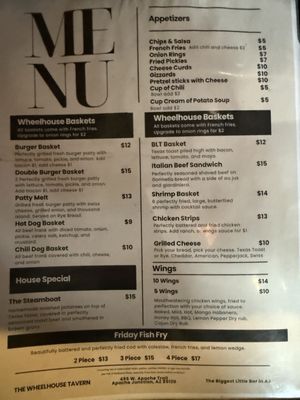 Menu photo 2 The Wheel House Tavern Apache Junction, AZ
