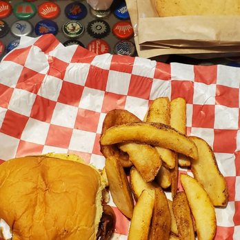 Fuddruckers - 1/3 Bacon Chedder with fries. - Burgers Near Me - Hummelstown, Pennsylvania