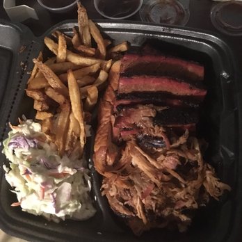 Earl's BBQ - Two meat platter. Pulled pork, brisket, fries. - Donuts Near Me - Chicago, Illinois Earl's BBQ - Two meat platter. Pulled pork, brisket, fries. - Donuts Near Me - Chicago, Illinois