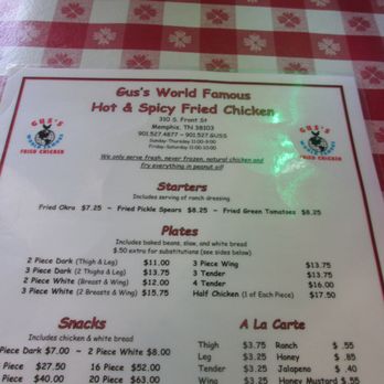 Gus's World Famous Fried Chicken - Southern Near Me - Memphis, Tennessee