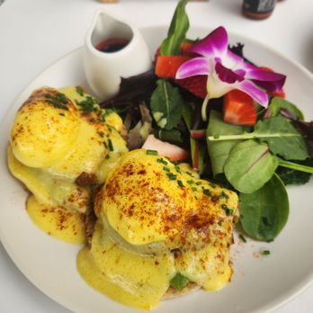 Nightingale - The Bennies with crab cakes - Breakfast & Brunch Near Me - Huntington Beach, California Nightingale - The Bennies with crab cakes - Breakfast & Brunch Near Me - Huntington Beach, California