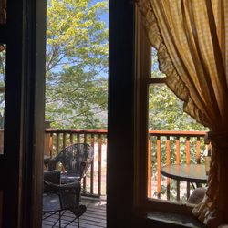 The Yellow Deli - View of the lake from the adorable balcony