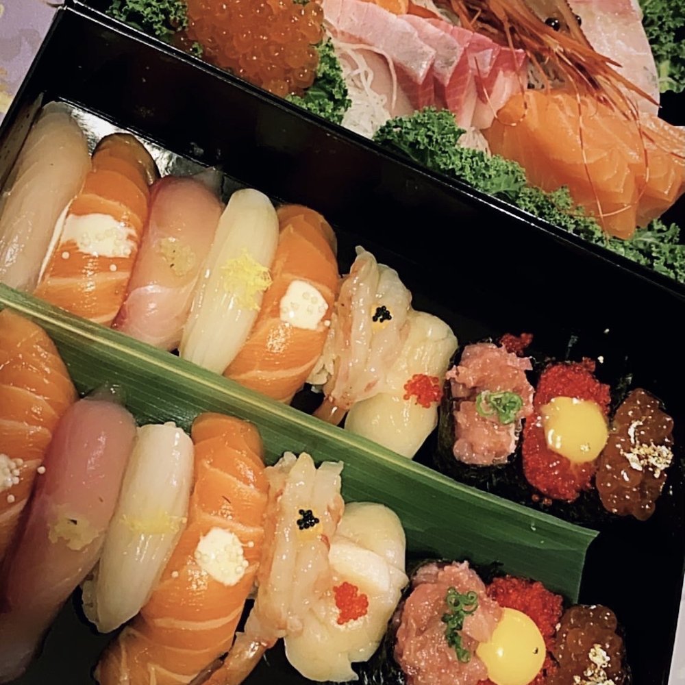 IKON Sushi Bar & Lounge - From the top to bottom, Supreme sashimi combo for 2 (Swapped out red tuna) $58 Supreme sushi for 2 $55 - Bars Near Me - Markham, Ontario IKON Sushi Bar & Lounge - From the top to bottom, Supreme sashimi combo for 2 (Swapped out red tuna) $58 Supreme sushi for 2 $55 - Bars Near Me - Markham, Ontario