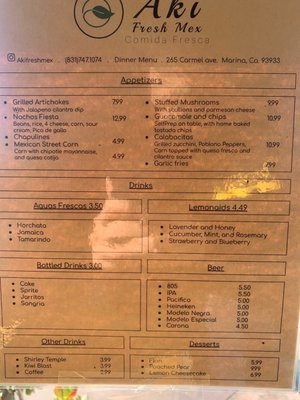 Menu photo 7 Aki Fresh Mex Marina, CA Menu photo 7 Aki Fresh Mex Marina, CA