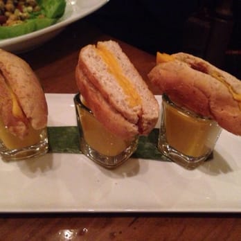 La Plazuela - Grilled cheese bites with smoky tomato soup - New American Near Me - Santa Fe, New Mexico