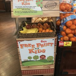 Kids, the Free fruit is better than the free cookie.