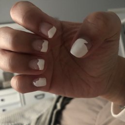 The peeling after just 1 week, with minimal dish washing/working with my hands.