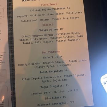 Marlow's Tavern - menu - New American Near Me - Orlando, Florida Marlow's Tavern - menu - New American Near Me - Orlando, Florida