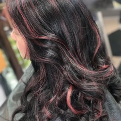 Celinas Beauty Salon - Red highlights and long layers call for your next appointment 732-826-9111