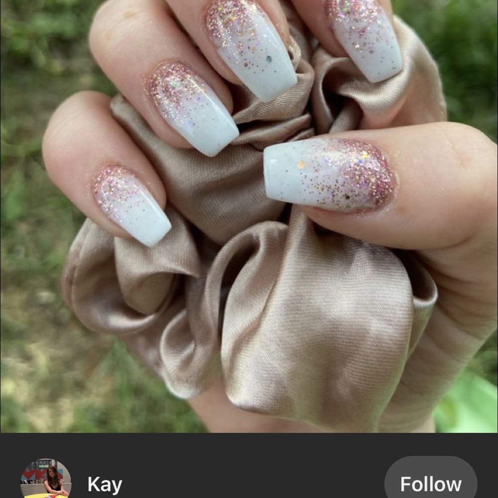 Bamboo Nails & Spa - What I asked for but with a pink base instead of white - Nail Salons Near Me - Edmond, Oklahoma Bamboo Nails & Spa - What I asked for but with a pink base instead of white - Nail Salons Near Me - Edmond, Oklahoma
