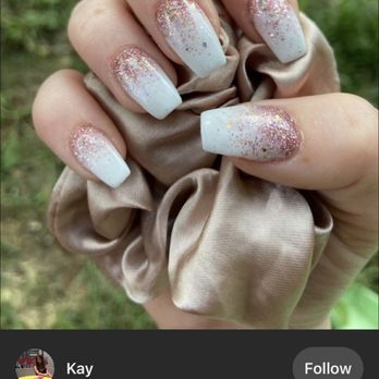 Bamboo Nails & Spa - What I asked for but with a pink base instead of white - Nail Salons Near Me - Edmond, Oklahoma Bamboo Nails & Spa - What I asked for but with a pink base instead of white - Nail Salons Near Me - Edmond, Oklahoma