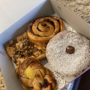 Dolce Caffe - Savory mushroom, cinnamon raisin roll, danish, Nutella Bomba - Breakfast & Brunch Near Me - Reno, Nevada