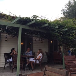 Tillermans Restaurant - Outdoor dining area.