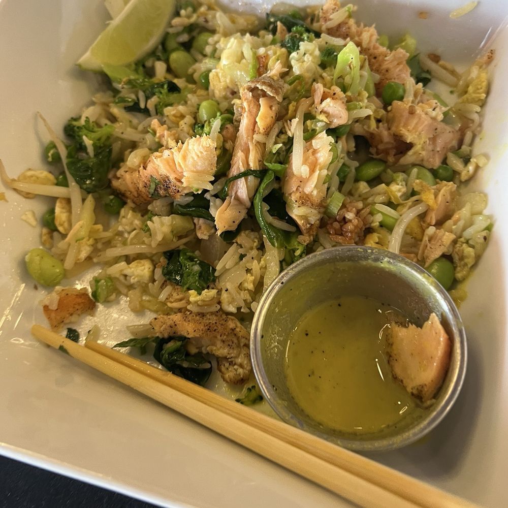 ZEN Kitchen & Bar - Green goddess with salmon. - Bars Near Me - Rchy, Florida ZEN Kitchen & Bar - Green goddess with salmon. - Bars Near Me - Rchy, Florida