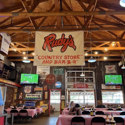 Rudy's "Country Store" and Bar-B-Q - Dining area inside