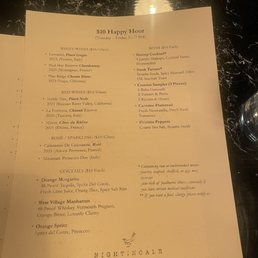 Happy Hour Menu Happy Hour Menu
