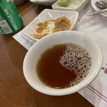 Hahm Ji Bach - Complimentary sweet ginger tea with cinnamon - Korean Near Me - Flushing, New York Hahm Ji Bach - Complimentary sweet ginger tea with cinnamon - Korean Near Me - Flushing, New York
