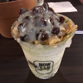 SnowBean - Small shaved ice (roasted soybeans flour mochi and cornflakes) with red beans - Coffee & Tea Near Me - Orlando, Florida SnowBean - Small shaved ice (roasted soybeans flour mochi and cornflakes) with red beans - Coffee & Tea Near Me - Orlando, Florida