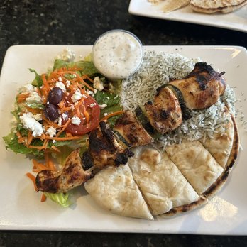 Mediterranean Cafe - Chicken Kabob Plate - Greek Near Me - San Diego, California
