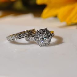 EatMetal - Up-cycled Diamond Engagement and Wedding Band