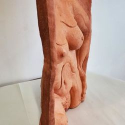 Digsmodern - DAVID SEGAL CURVED CERAMIC ARTWORK SIGNED