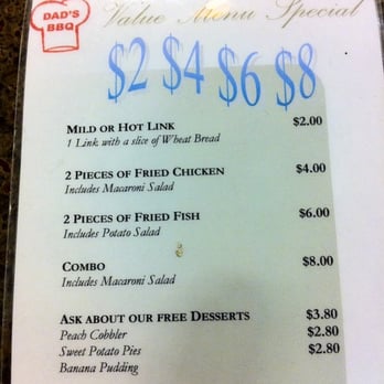 Dad's BBQ - New value meal!!! - Barbeque Near Me - Antioch, California