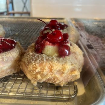 The Glazy Donut - Cherry cheesecake donut - Coffee & Tea Near Me - El Paso, Texas The Glazy Donut - Cherry cheesecake donut - Coffee & Tea Near Me - El Paso, Texas