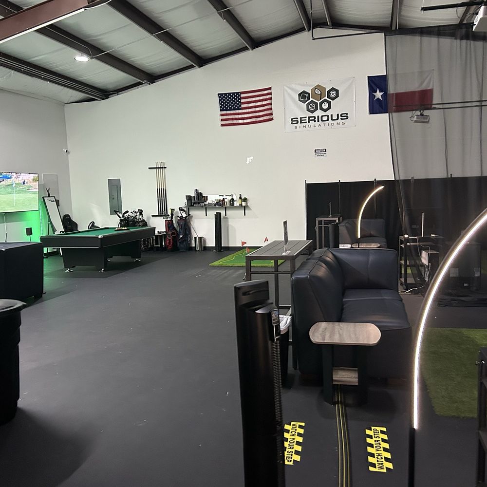 Serious Simulations - Simulators, lounge - Golf Near Me - Houston, Texas Serious Simulations - Simulators, lounge - Golf Near Me - Houston, Texas