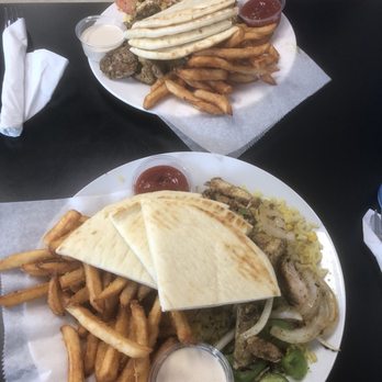 Lucie Monroe's - Chicken shawarma and chicken kebab with fries - Mediterranean Near Me - Blacksburg, Virginia
